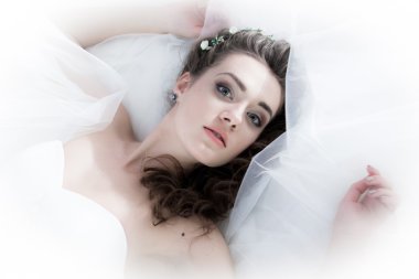 güzel bir gelin portresi