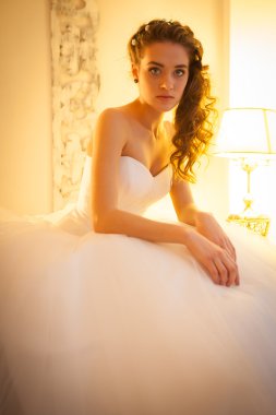 güzel bir gelin portresi