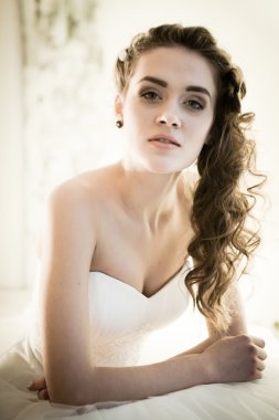 güzel bir gelin portresi