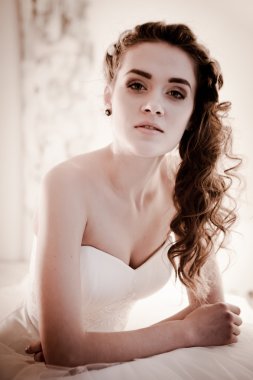 güzel bir gelin portresi