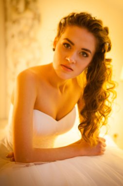 güzel bir gelin portresi