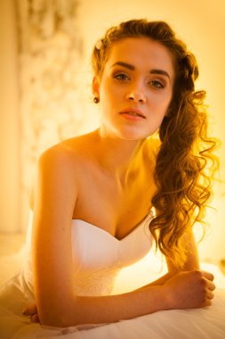 güzel bir gelin portresi