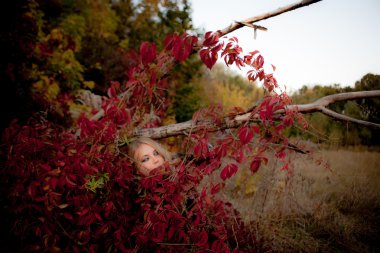 Güzel genç kız arasında renkli duran siyah elbiseli bırakır