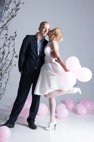 Studio wedding photography — Stock Photo, Image