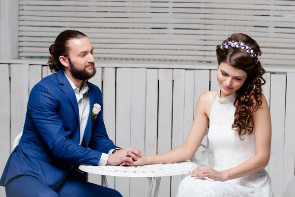 Casamento de noivas bonitas — Fotografia de Stock