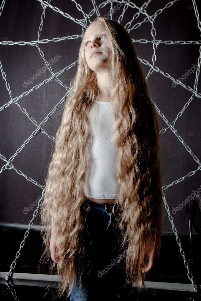 Mädchen mit blonden haaren