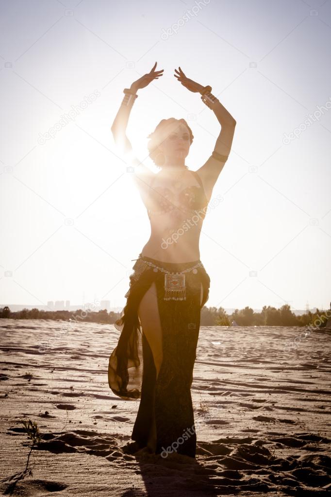 Girl dancing ethnic dances