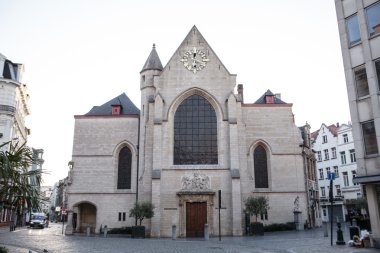 Brüksel, Belçika'daki geleneksel mimarisi ile sokak evleri