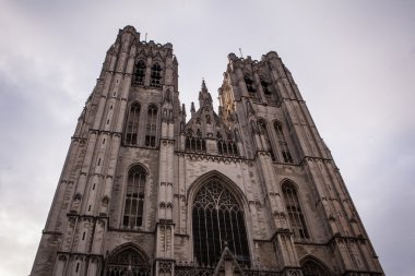 St. michael and gudula cathedral. Brüksel. Belçika