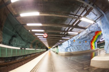Stokholm metro istasyonu