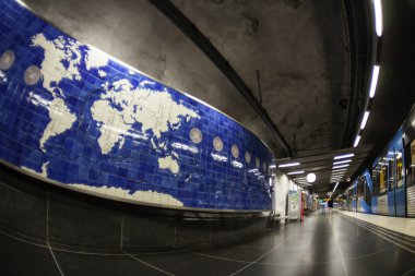 Stokholm metro istasyonu