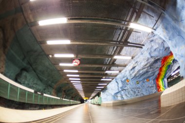 Metro İstasyonu'na Stockholm