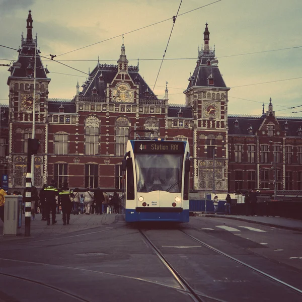 Amsterdam tram — Stock Photo, Image