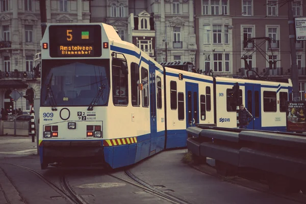 Амстердам трамвай — стокове фото