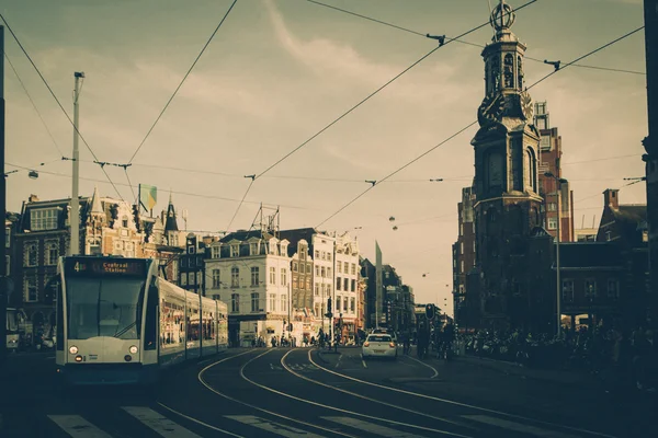 Amsterdam-tram — Stockfoto