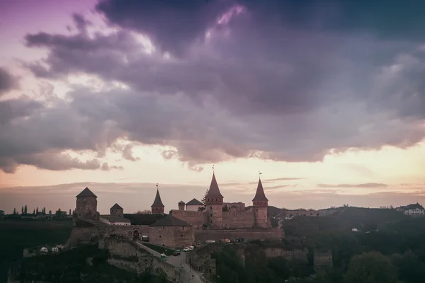 Średniowieczny zamek. Ukraina, Kamenets-Podolsk — Zdjęcie stockowe