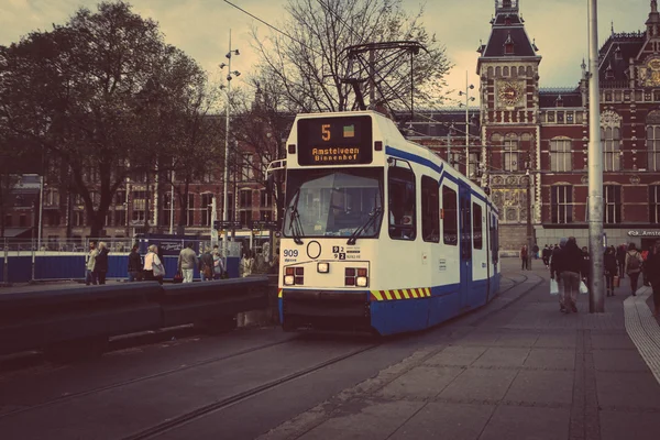 アムステルダムの路面電車 — ストック写真