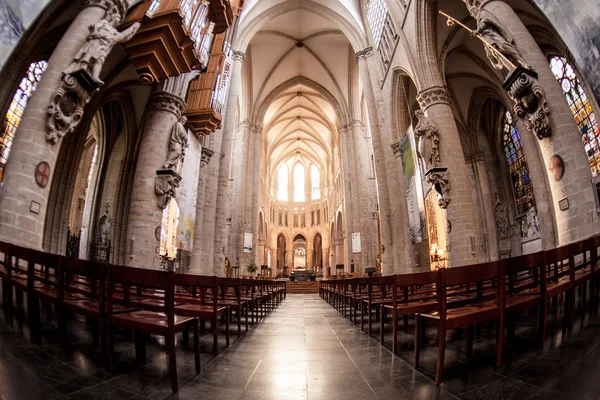 T. Michael e Catedral de Santa Gudula — Fotografia de Stock