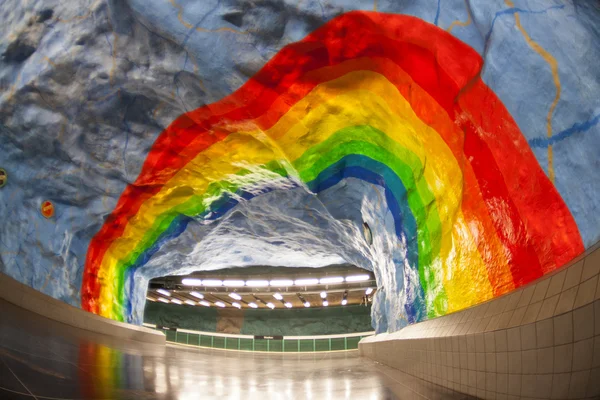 Stockholm subway station — Stock Photo, Image