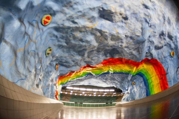 ストックホルムの地下鉄駅 — ストック写真