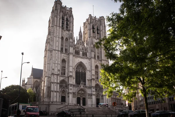 Cattedrale di San Michele e Gudula. Bruxelles. Belgio — Foto Stock