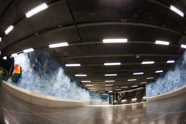 Station van de metro van Stockholm — Stockfoto