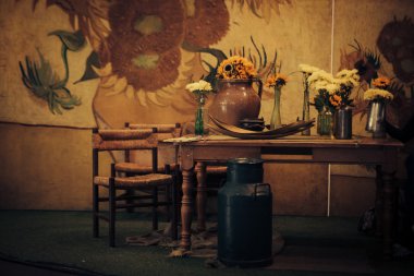 Keukenhof odanın Van Gogh Kral Bahçe Konservatuarı