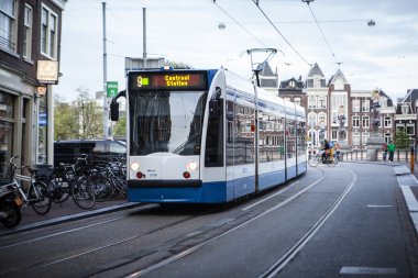Amsterdam'da tramvay