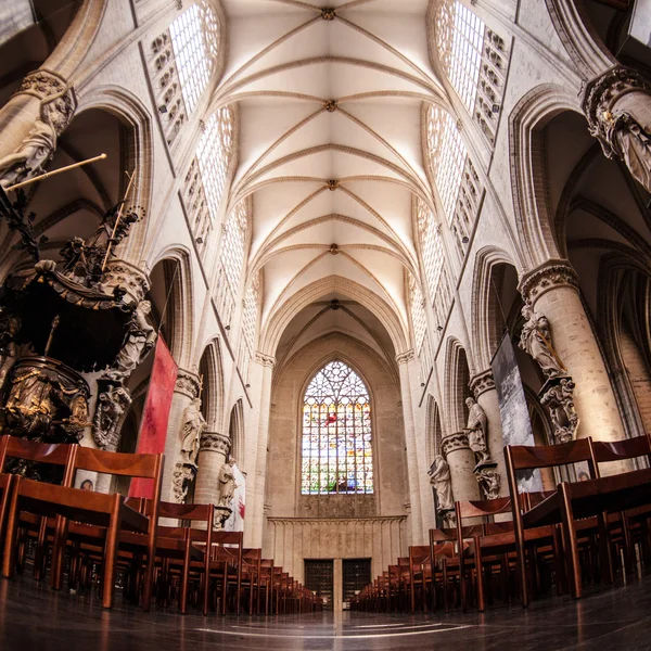 T. Michael e la Cattedrale di Santa Gudula — Foto Stock