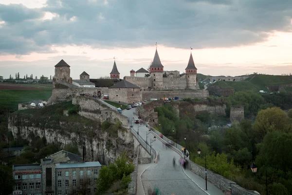 Middeleeuws kasteel. Oekraïne, Kamenets-Podolsk — Stockfoto
