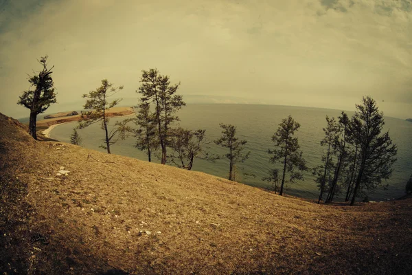 Bajkal sjön. Sommarmorgon på Olkhon ö — Stockfoto