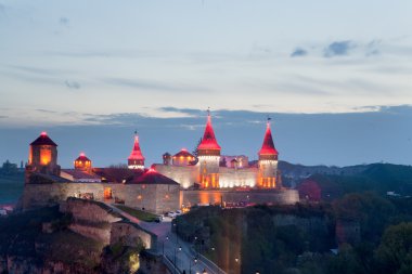 Kamenets-Podolsk.Ukraine eski kale görünümü