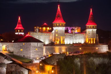 Kamenets-Podolsk.Ukraine eski kale görünümü