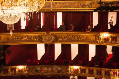 La Monnaie Opera Belçika oditoryum içinde