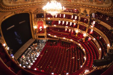 La Monnaie Opera Belçika oditoryum içinde