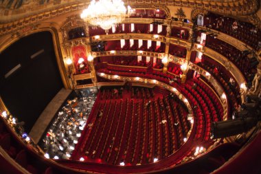 La Monnaie Opera Belçika oditoryum içinde