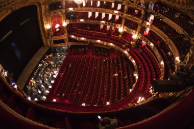 La Monnaie Opera Belçika oditoryum içinde