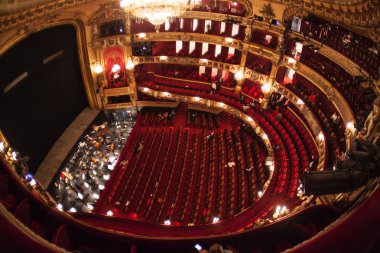 La Monnaie Opera Belçika oditoryum içinde