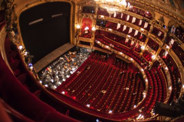 La Monnaie Opera Belçika oditoryum içinde