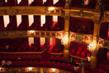 La Monnaie Opera Belçika oditoryum içinde