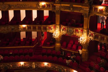 La Monnaie Opera Belçika oditoryum içinde