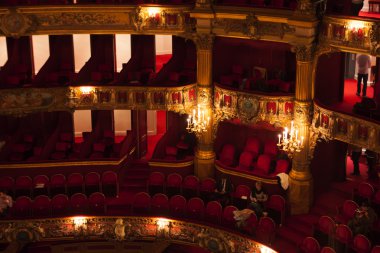 La Monnaie Opera Belçika oditoryum içinde