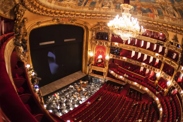 In het auditorium van het La Monnaie Opera van België — Stockfoto