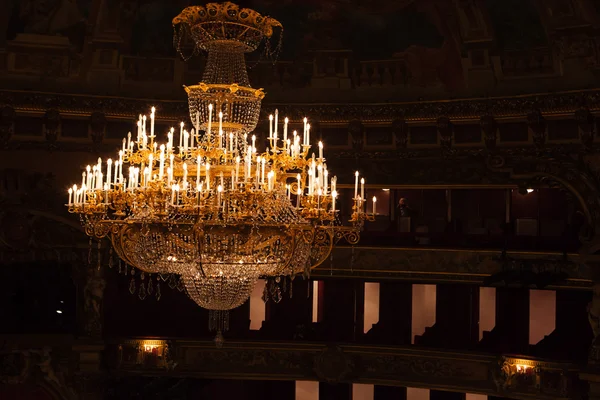 Dentro do auditório da Ópera La Monnaie da Bélgica — Fotografia de Stock