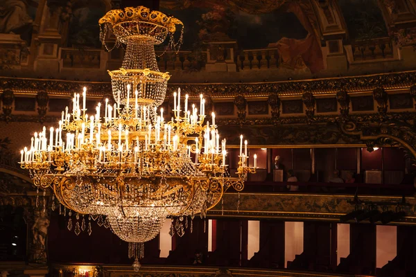 Dentro do auditório da Ópera La Monnaie da Bélgica — Fotografia de Stock