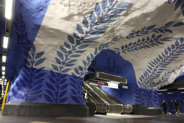 Stockholm T-Centralen metro istasyonu — Stok fotoğraf