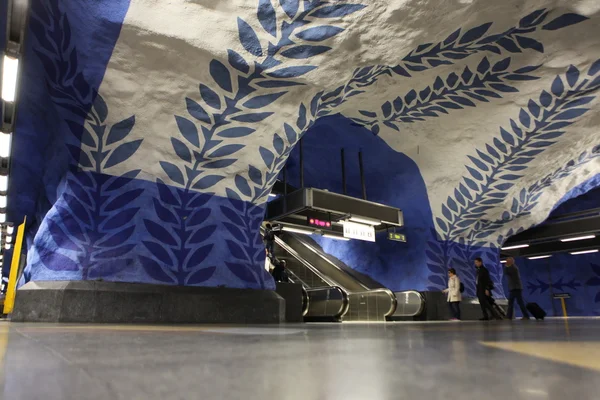 Stockholm T-centralens tunnelbanestation — Stockfoto