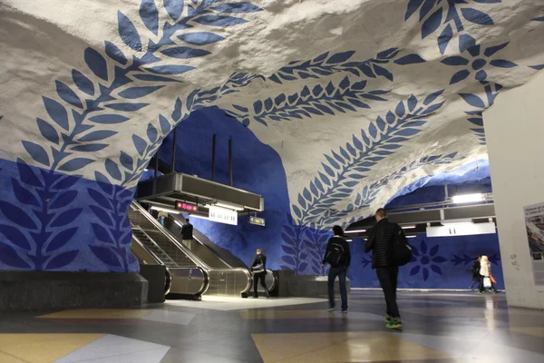 Stanice metra Stockholm T-Centralen — Stock fotografie