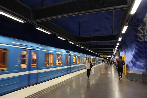 Stockholm t-centralen metrostation — Stockfoto