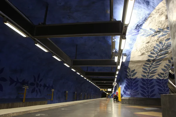 Stockholm T-centralens tunnelbanestation — Stockfoto